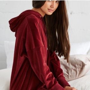 🔥NEW🔥PacSun Velour Oversized Pullover Hoodie